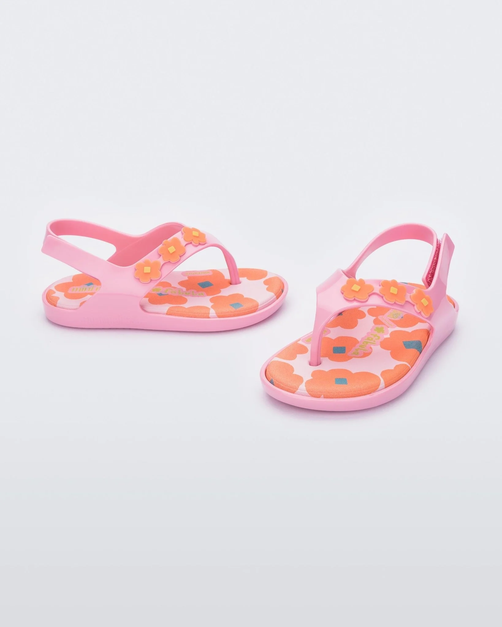 סנדלים לילדות SUNNY + FABULA בגוון ורוד וכתום - Image 3