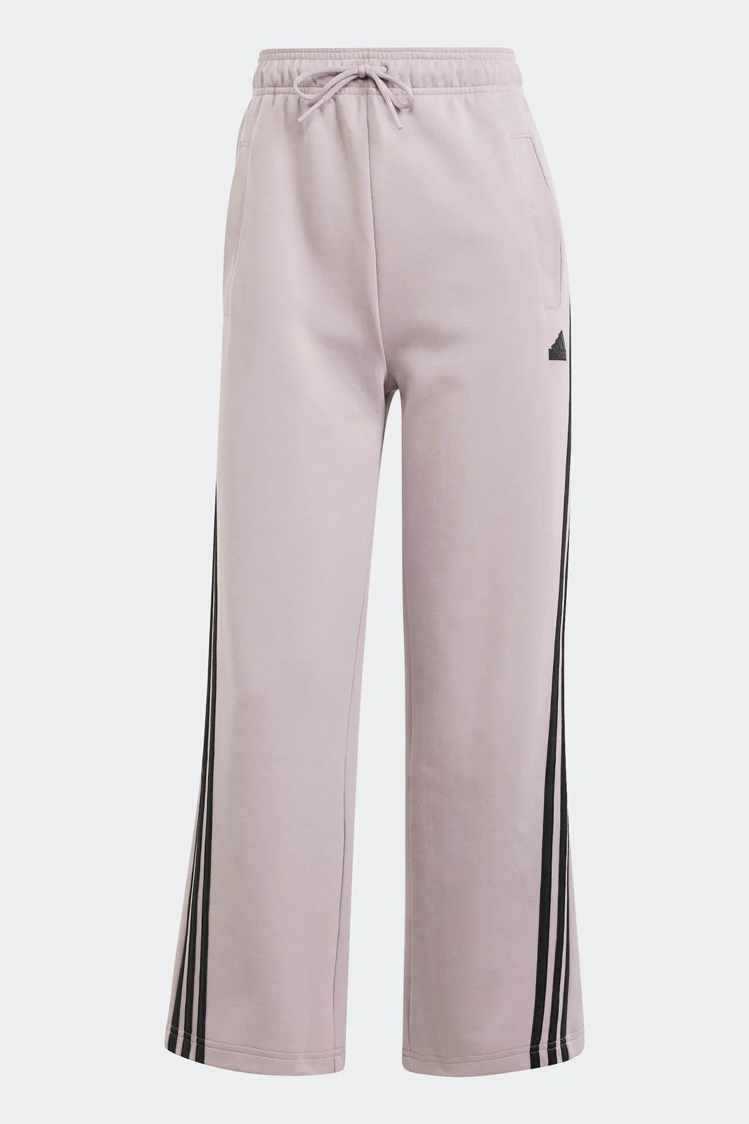 מכנסיים ארוכים לנשים FUTURE ICONS 3-STRIPES OPEN HEM בצבע ורוד - Image 3