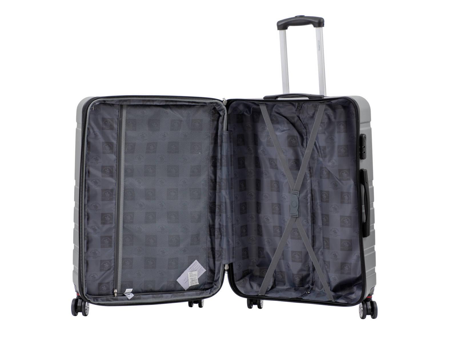 מזוודה קשיחה גדולה 28" דגם 1807 בצבע כסף - Image 5