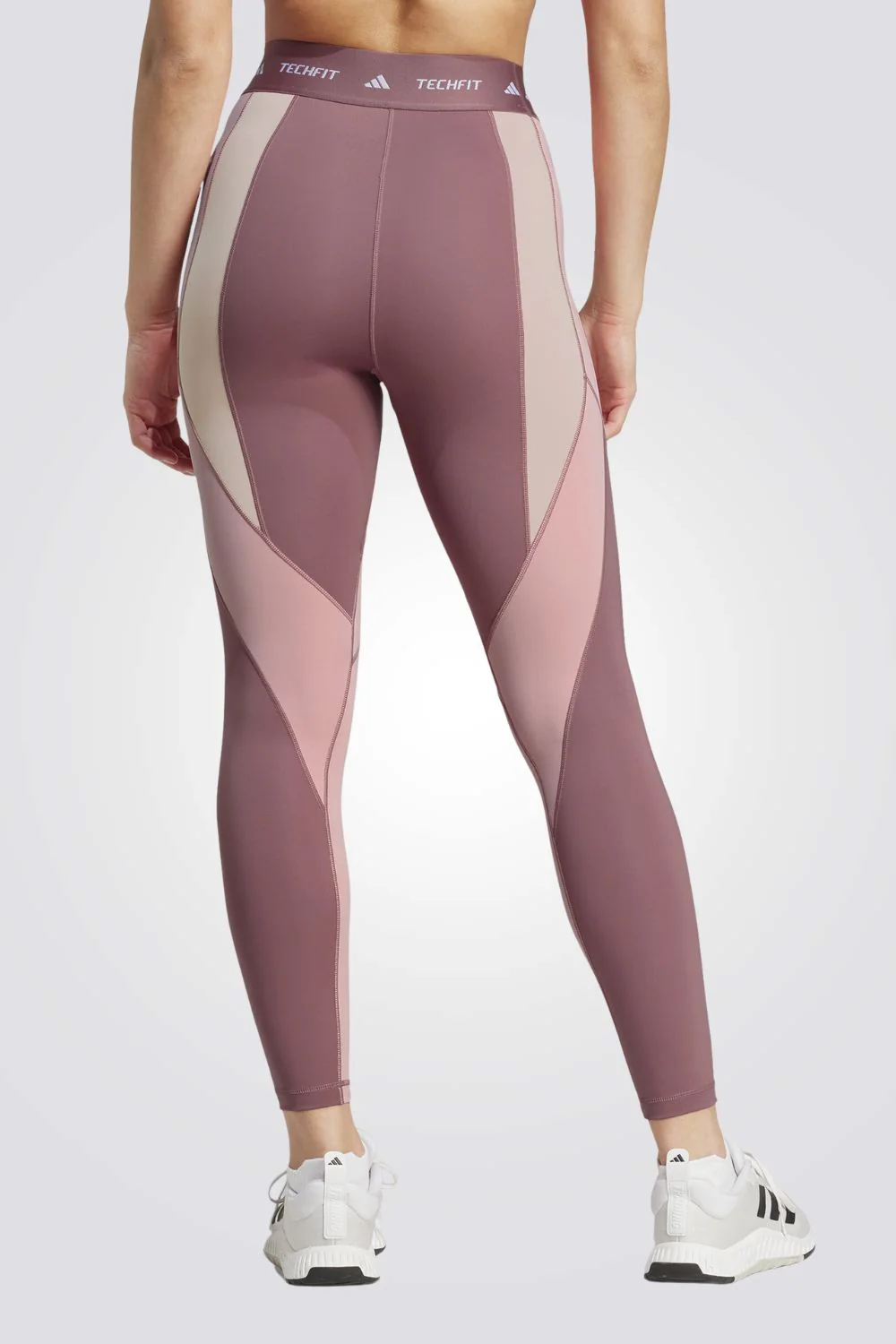 טייץ לנשים TECHFIT 7/8 בצבע ורוד וסגול - Image 2