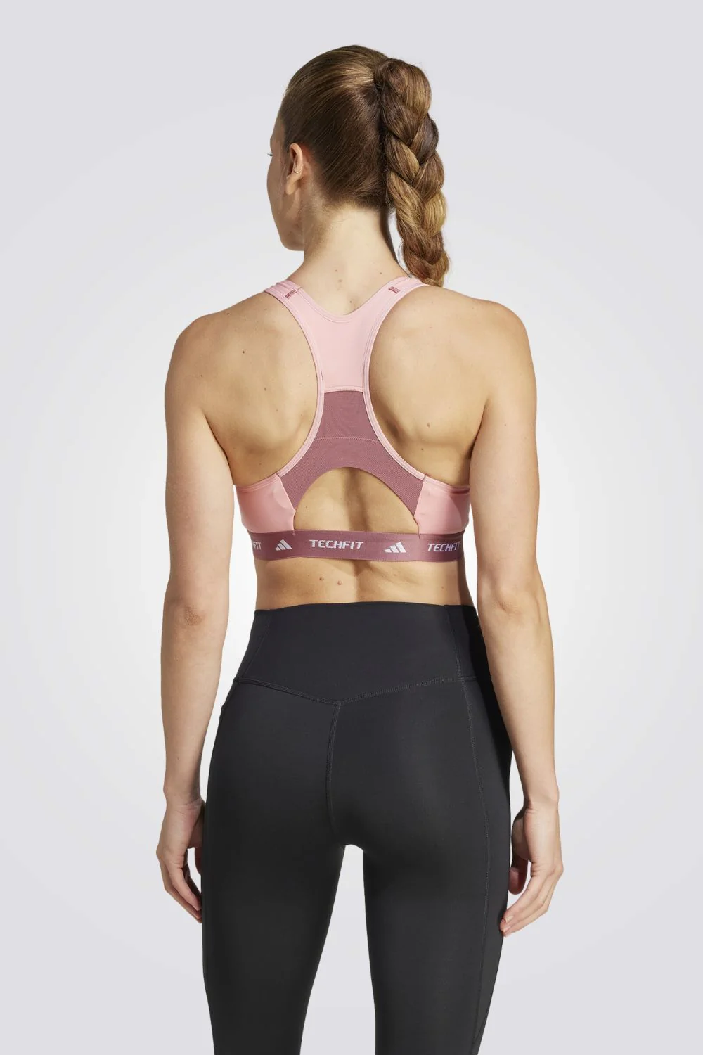 טופ אימון לנשים Techfit בצבע ורוד - Image 2