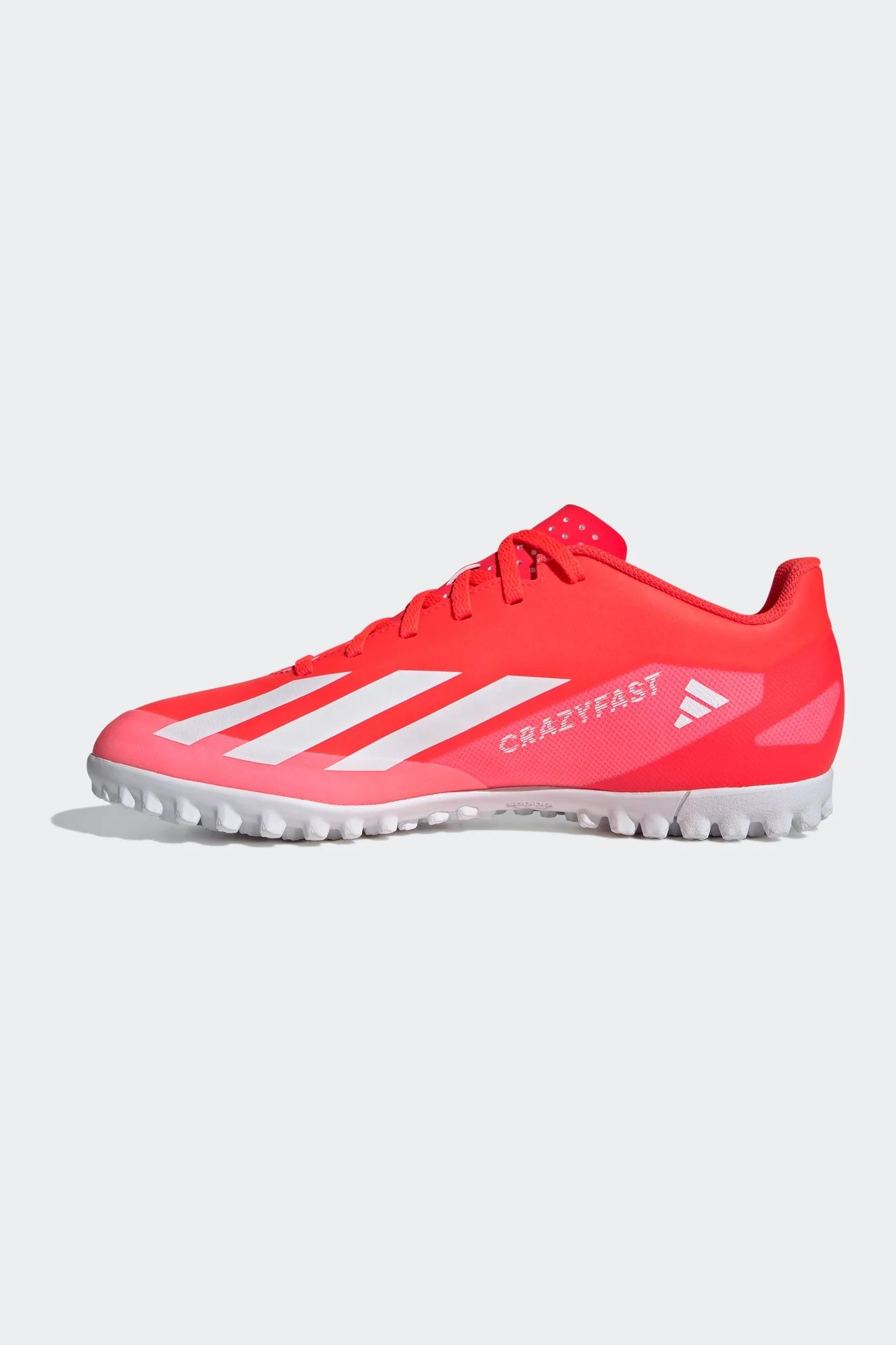 נעלי קטרגל לגברים X CRAZYFAST CLUB TURF בצבע אדום ולבן - Image 6