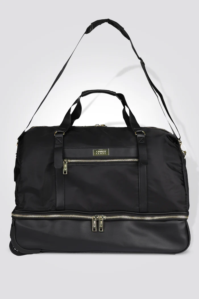 תיק נסיעה 22L ROLLING DUFFLE בצבע שחור וזהב