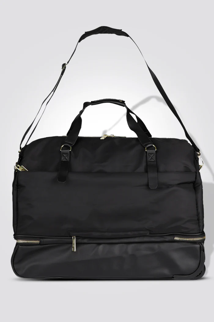 תיק נסיעה 22L ROLLING DUFFLE בצבע שחור וזהב - Image 2