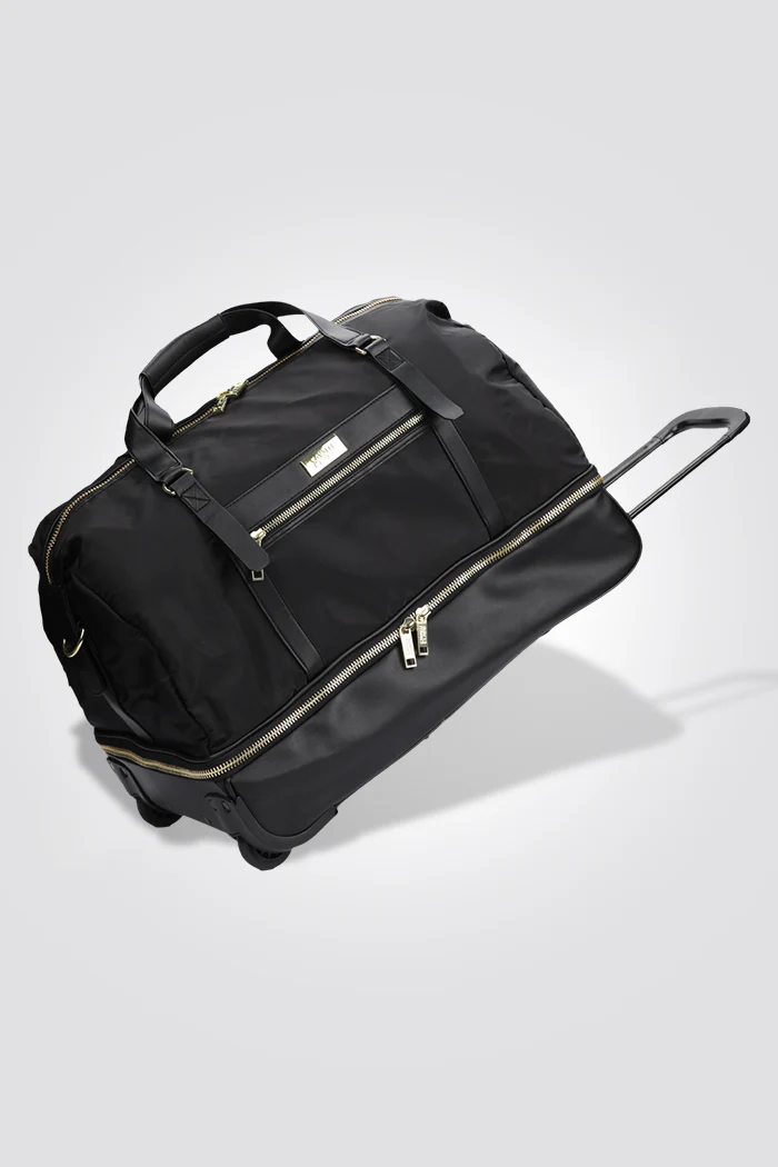 תיק נסיעה 22L ROLLING DUFFLE בצבע שחור וזהב - Image 3