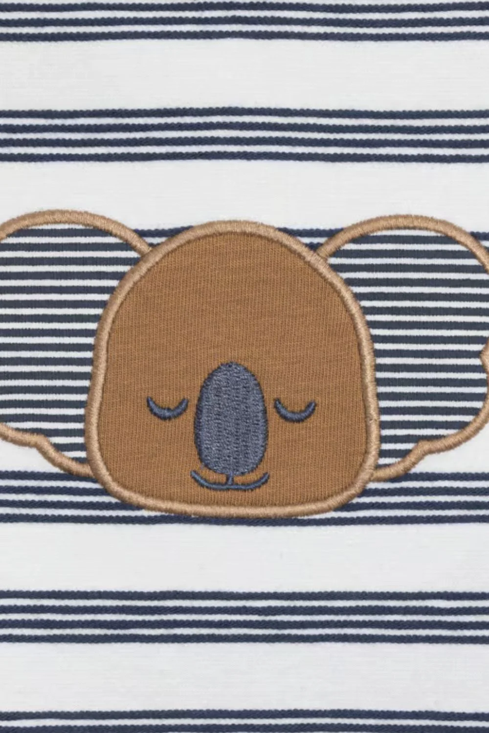 אוברול קצר עם פסים ודובון - Image 2