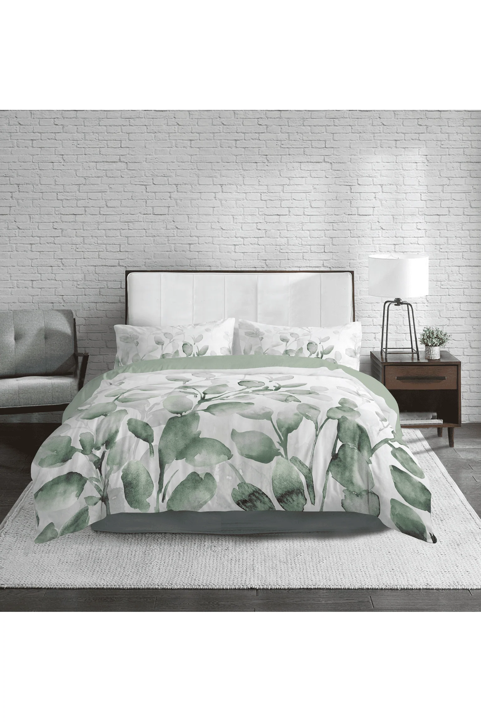 סט מצעים מיטה וחצי 120/200 ס"מ דגם LEAVES