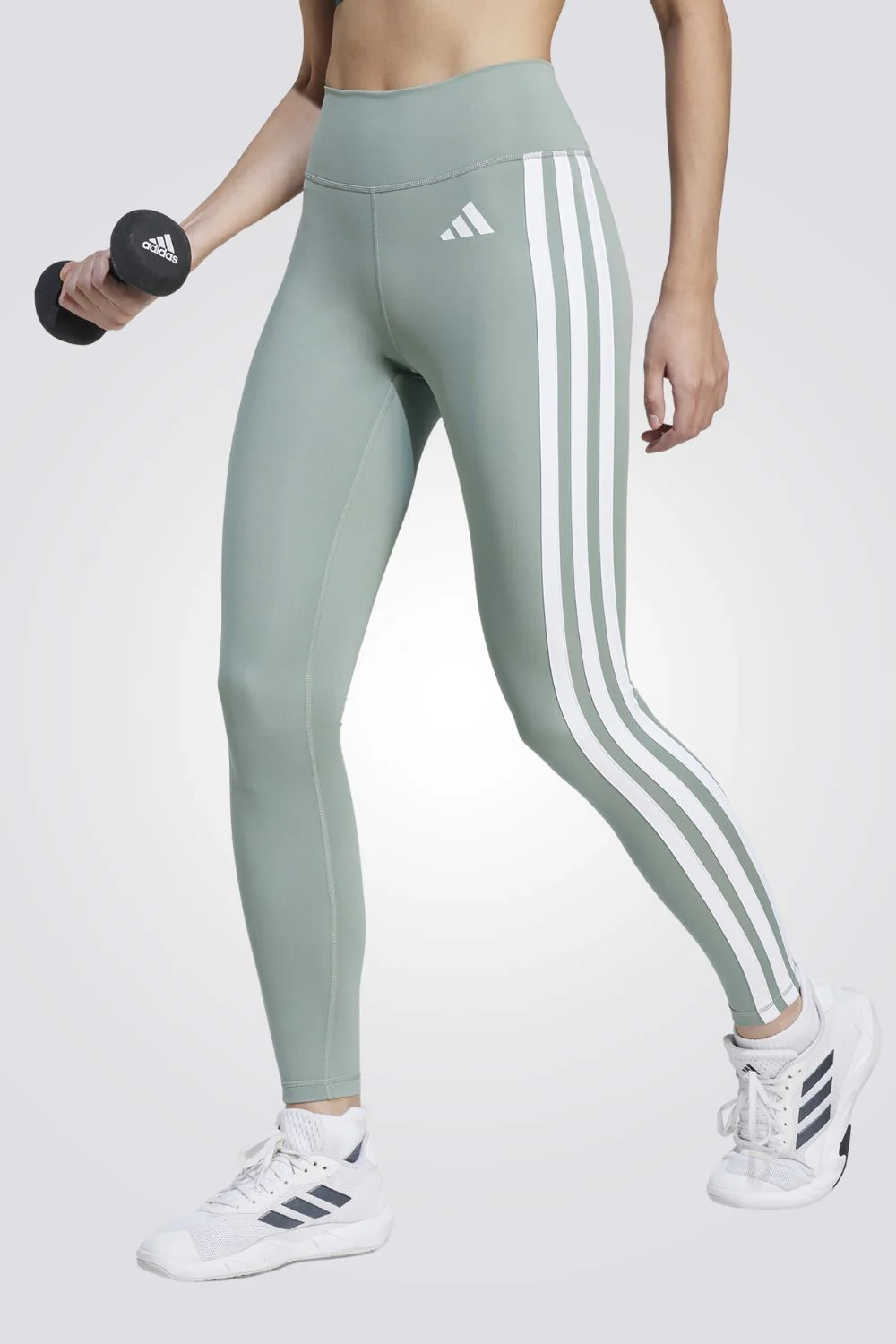 טייץ Optime Essentials 3 Stripes לנשים - Image 2