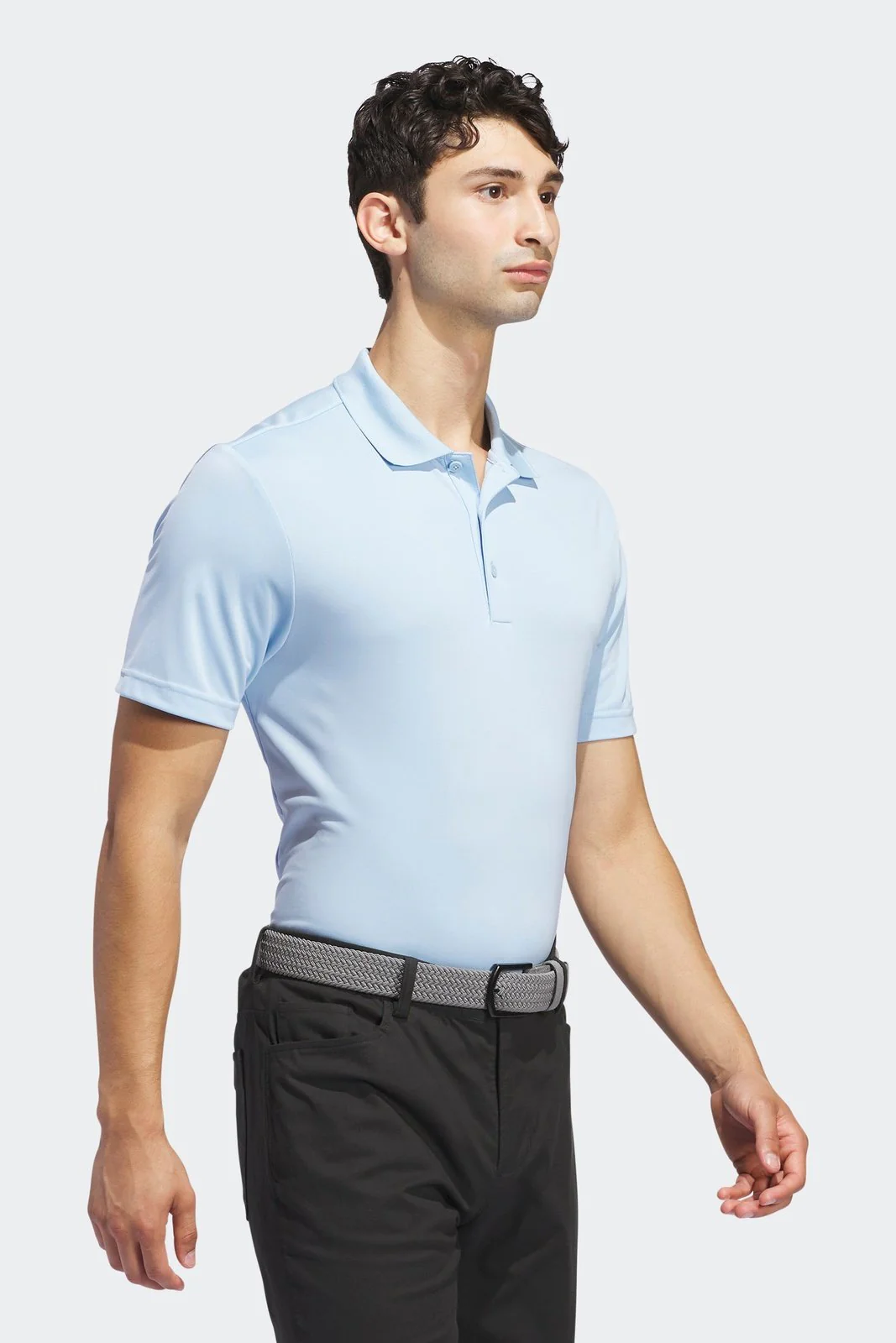 חולצת פולו לגברים GOLF PERFORMANCE POLO SHIRT בצבע תכלת - Image 4