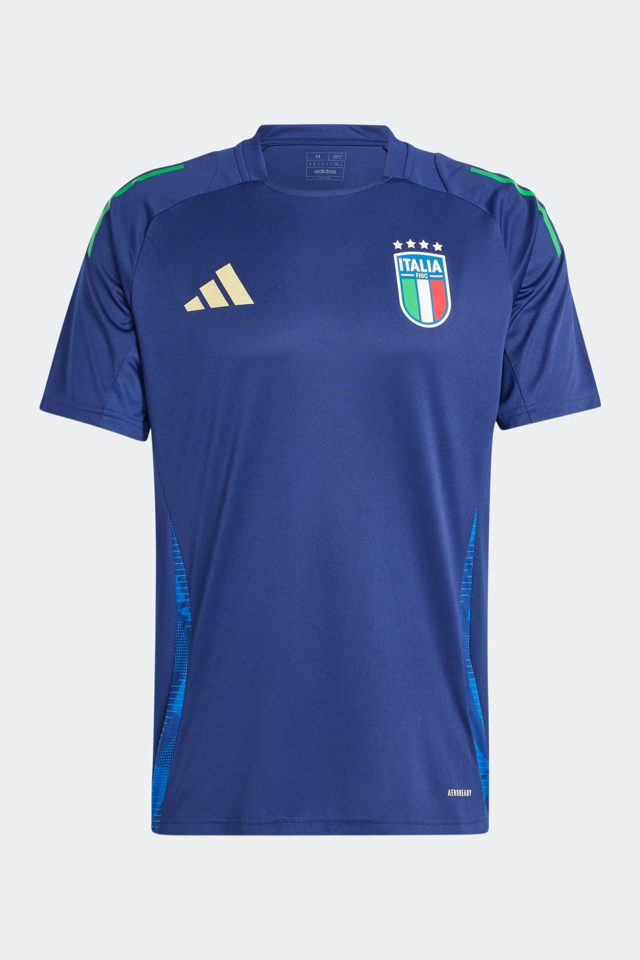 טישירט לגברים ITALY TIRO 24 COMPETITION בצבע כחול ולבן - Image 6