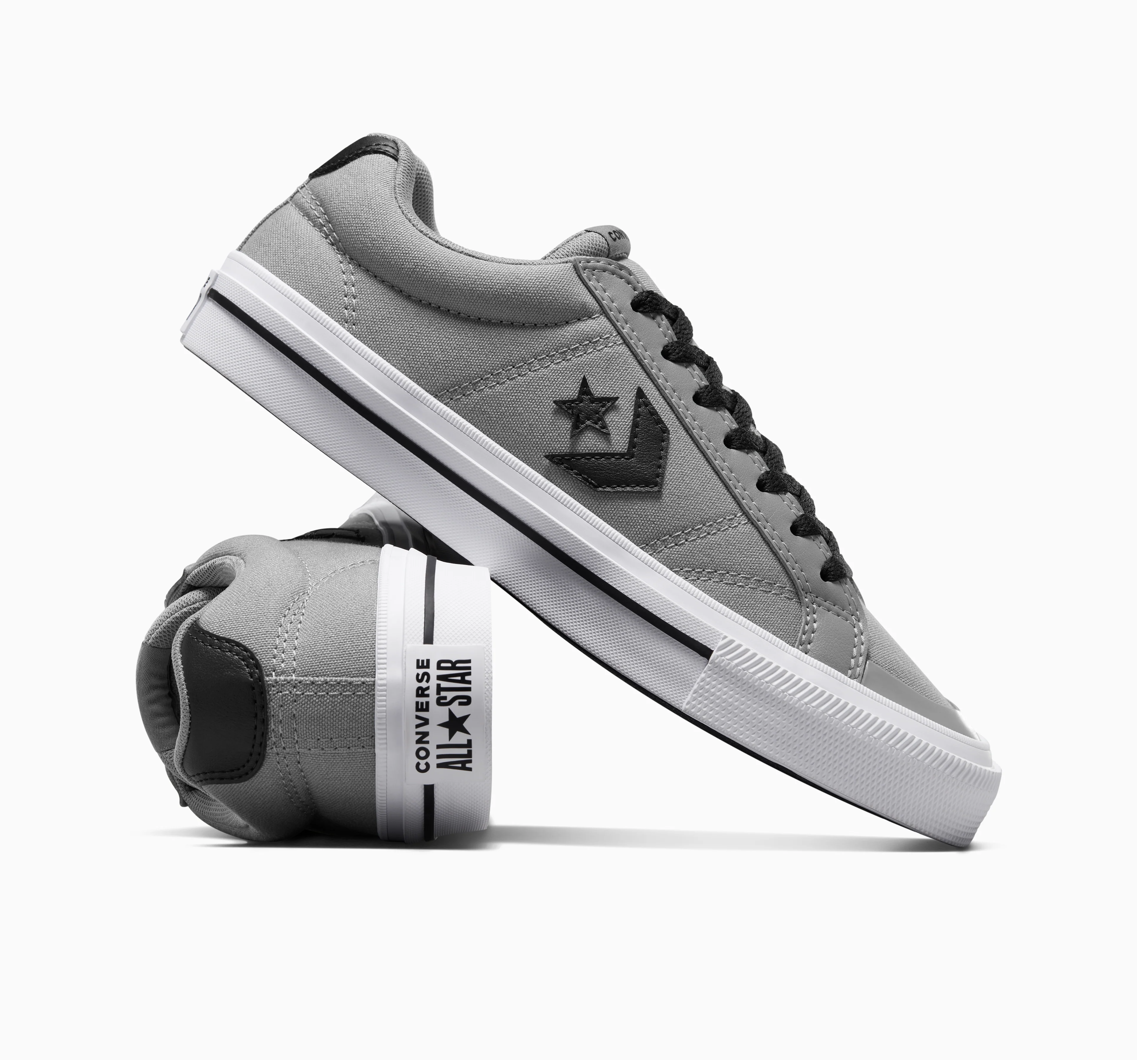 סניקרס לגברים CONVERSE SPORT CASUAL OX CLASS בצבע אפור ושחור - Image 4