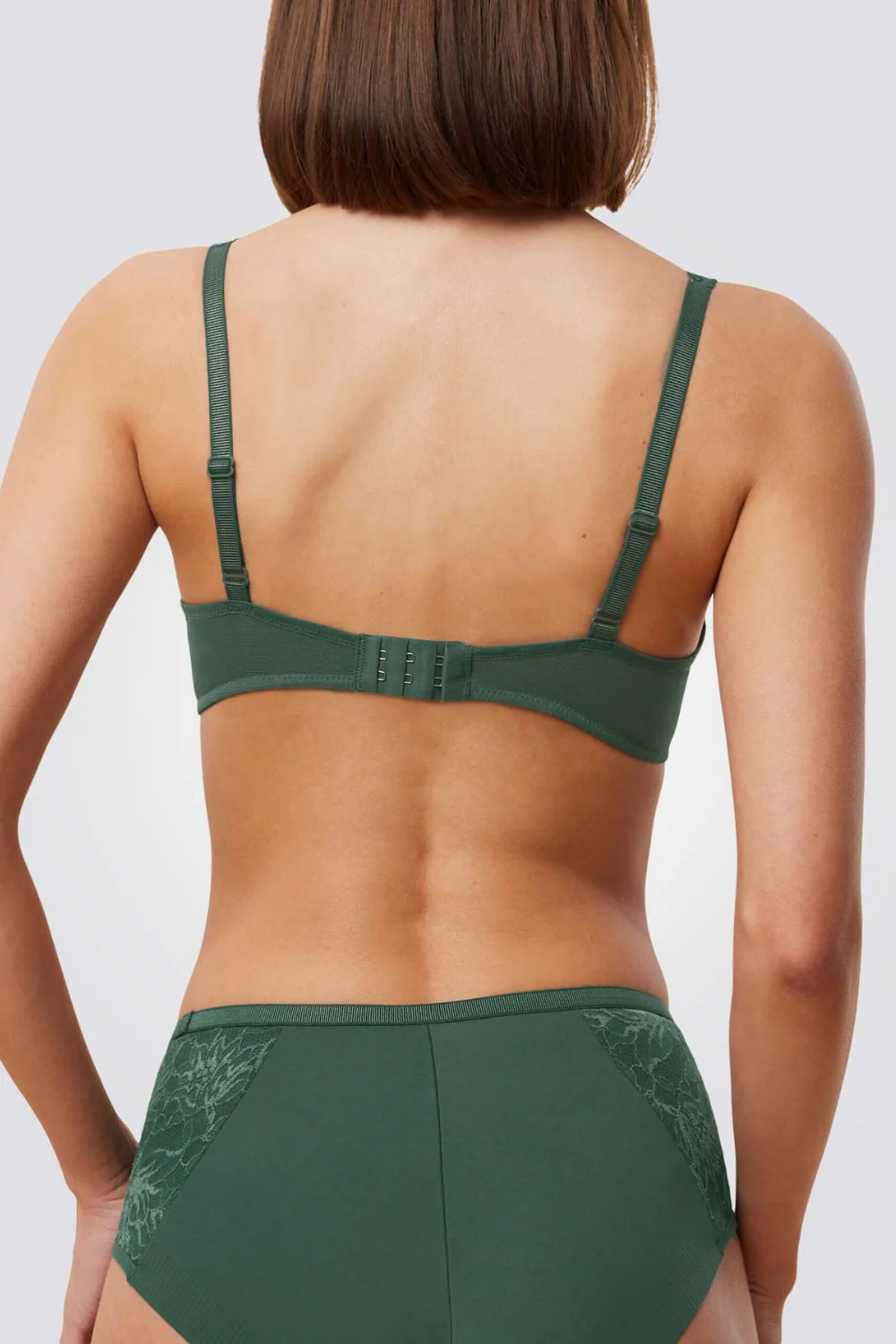 חזיית תחרה Amourette Charm Conscious WHP0 בצבע ירוק - Image 2