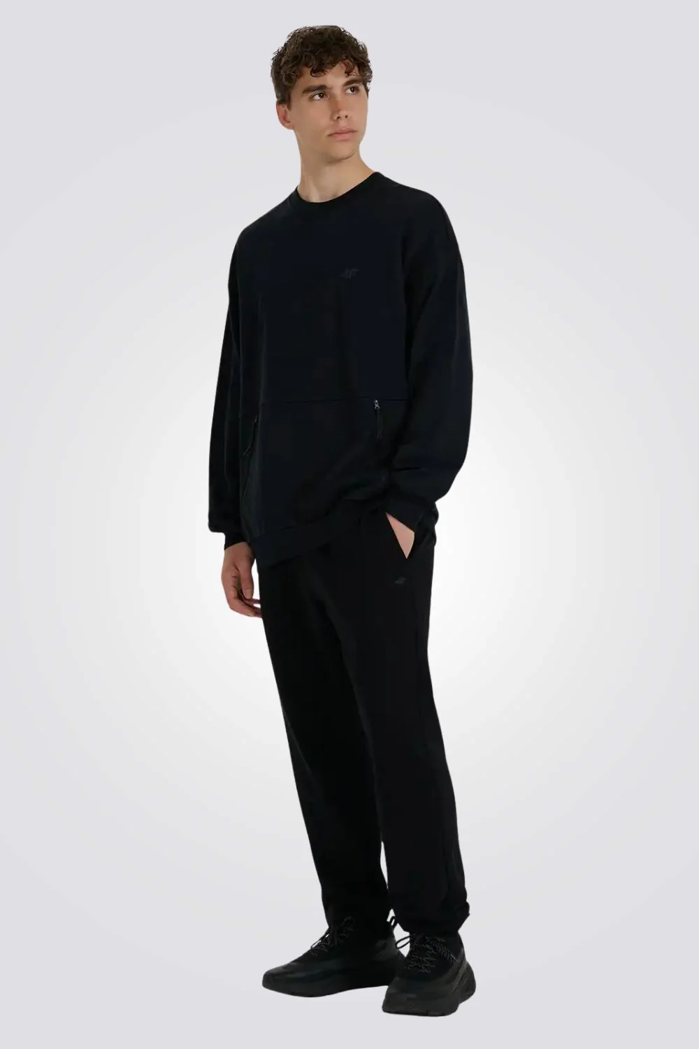 סווטשירט צווארון עגול French terry twill  לגברים | 4F - Image 2
