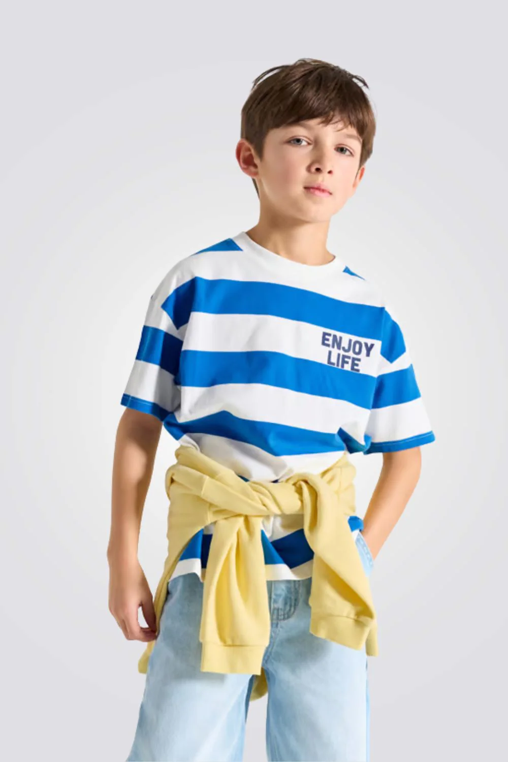 טי שירט שרוול קצר לבנים - Image 2