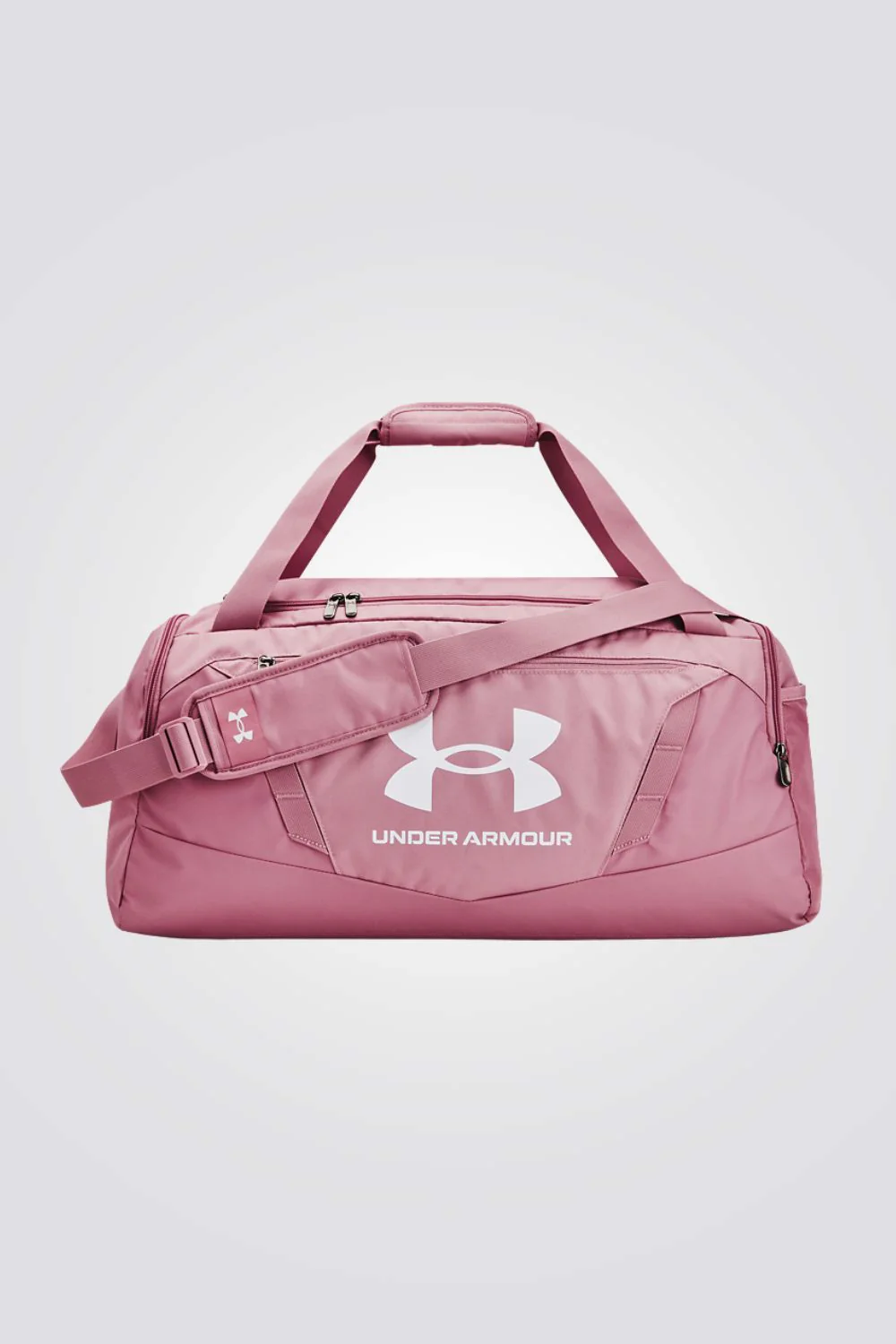 תיק אימון לנשים Undeniable 5.0 Duffle בצבע ורוד ולבן