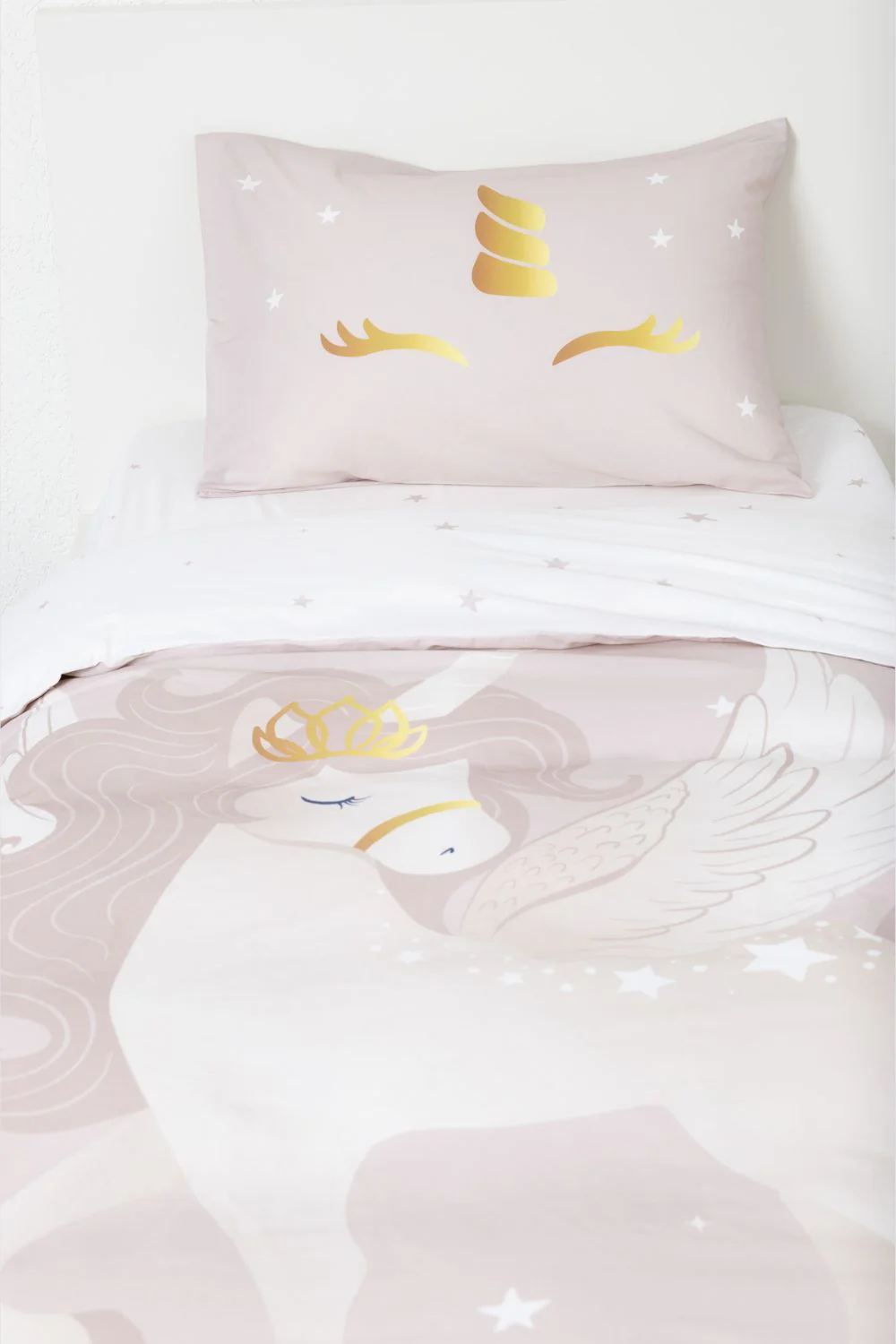 סט מצעים UNICORN GOLD מיטה וחצי 120/200 - Image 2