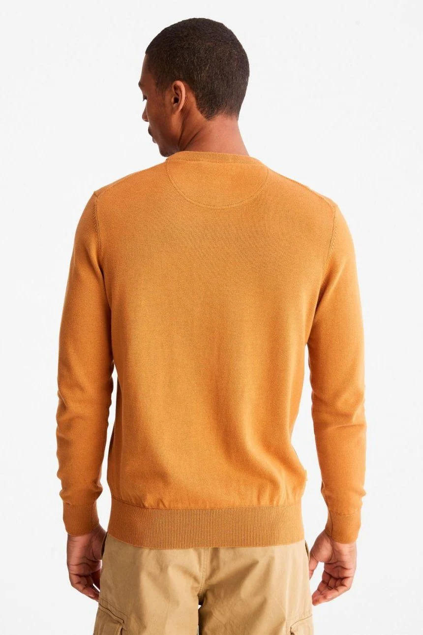 סריג CREW NECK בצבע קאמל - Image 2