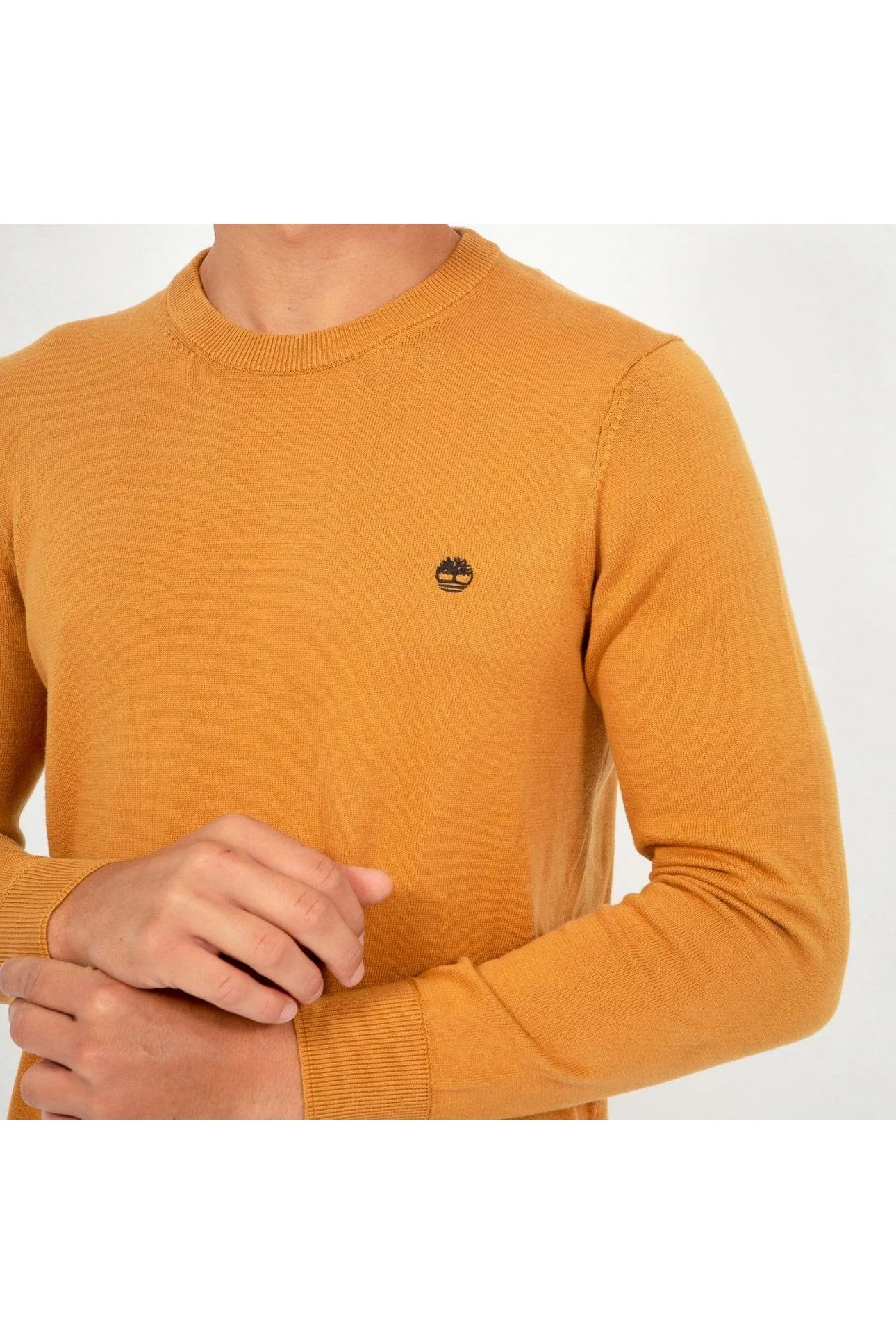 סריג CREW NECK בצבע קאמל - Image 3