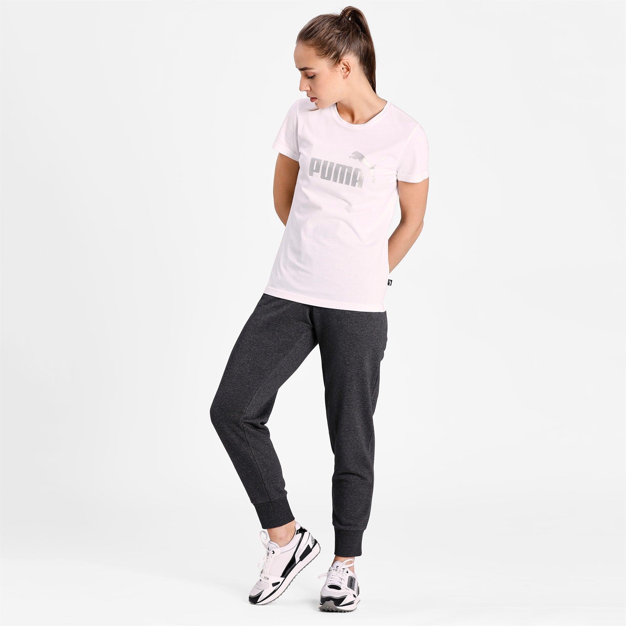 טישירט Essentials+ Metallic Logo לנשים - Image 3