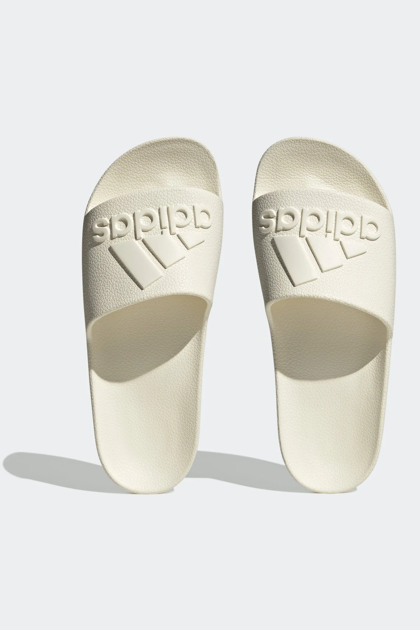 כפכפים ADILETTE AQUA בצבע לבן - Image 4