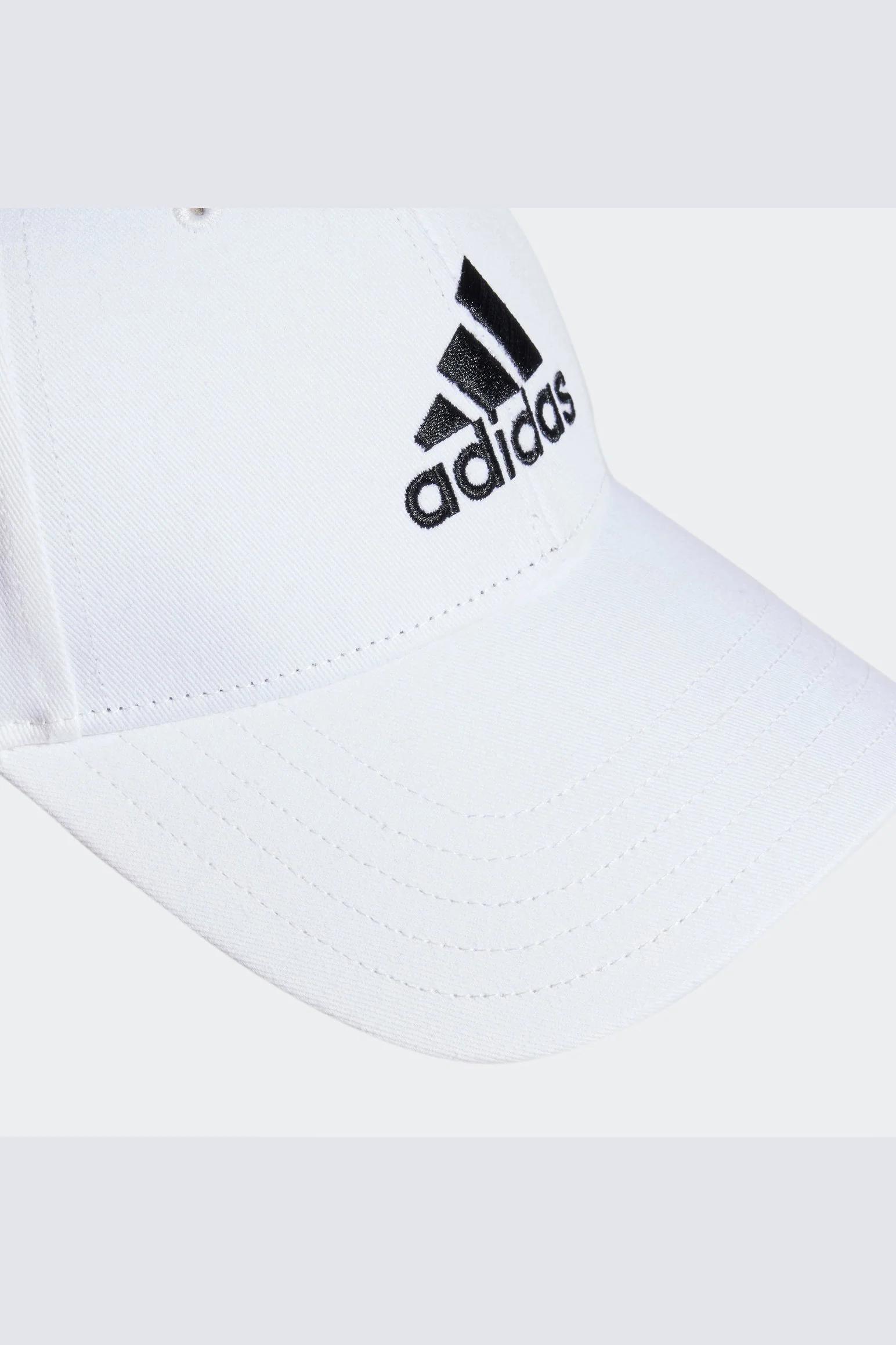 כובע COTTON TWILL BASEBALL בצבע לבן ושחור | אדידס - Image 3