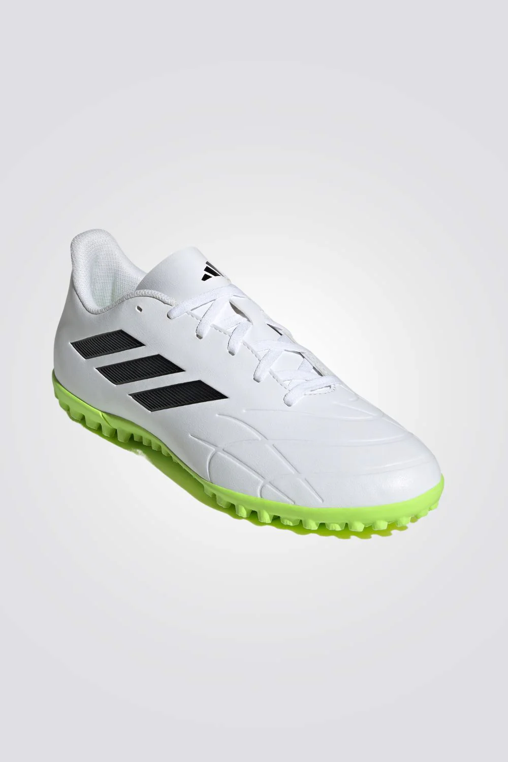 נעלי קטרגל לגברים COPA PURE.4 TURF בצבע לבן שחור וירוק זוהר - Image 2