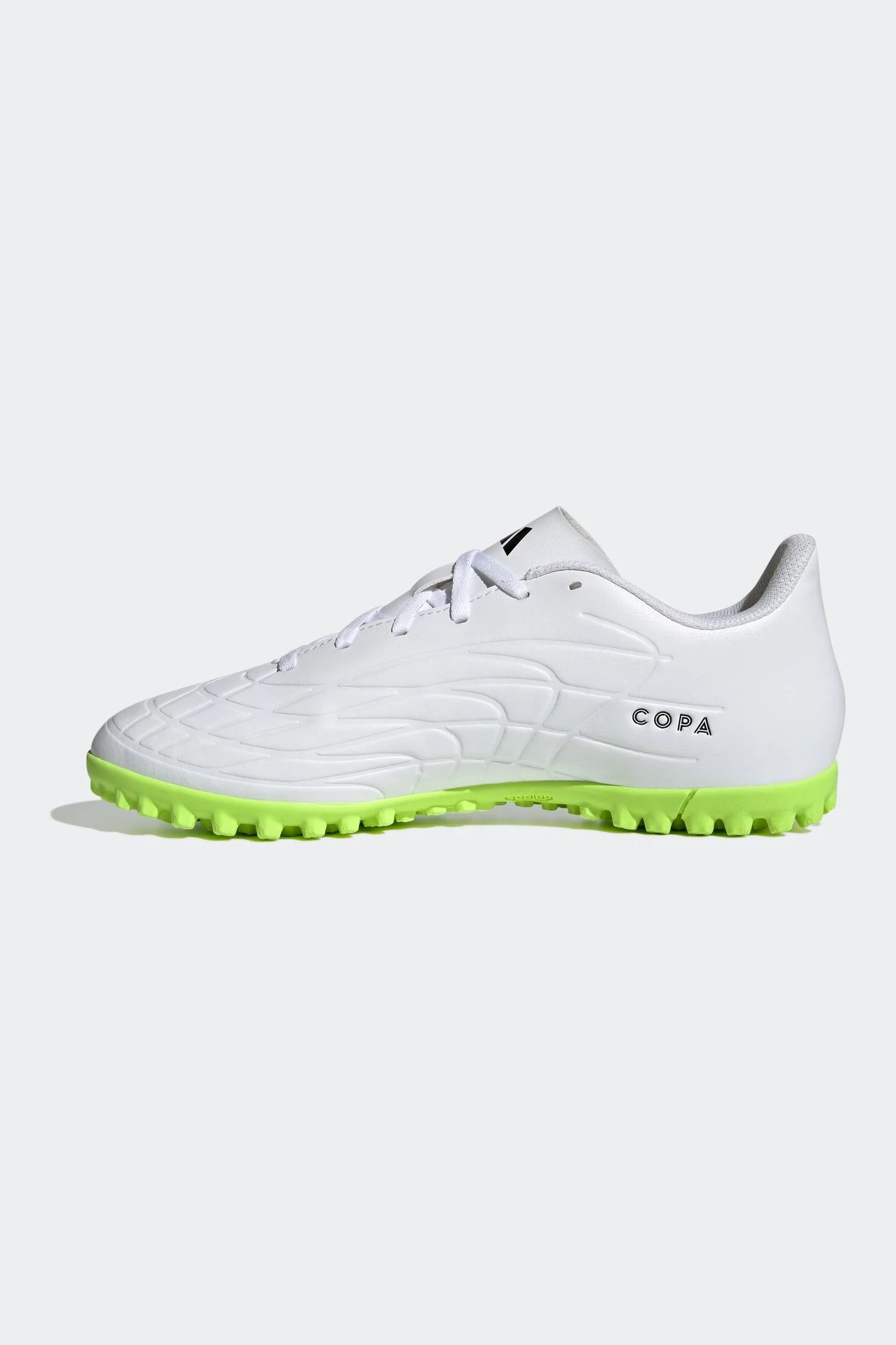 נעלי קטרגל לגברים COPA PURE.4 TURF בצבע לבן שחור וירוק זוהר - Image 6