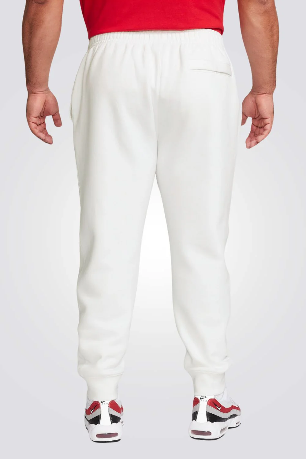 מכנסיים ארוכים לגברים Sportswear Club Fleece בצבע לבן - Image 2