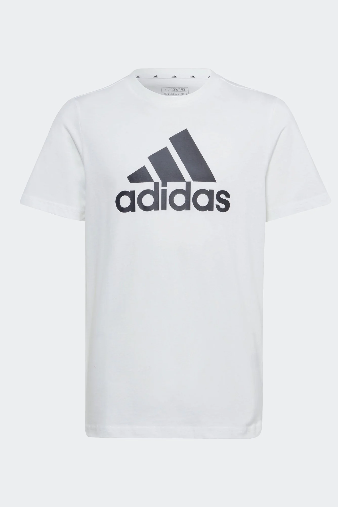 טישירט לנוער ESSENTIALS BIG LOGO בצבע לבן - Image 3
