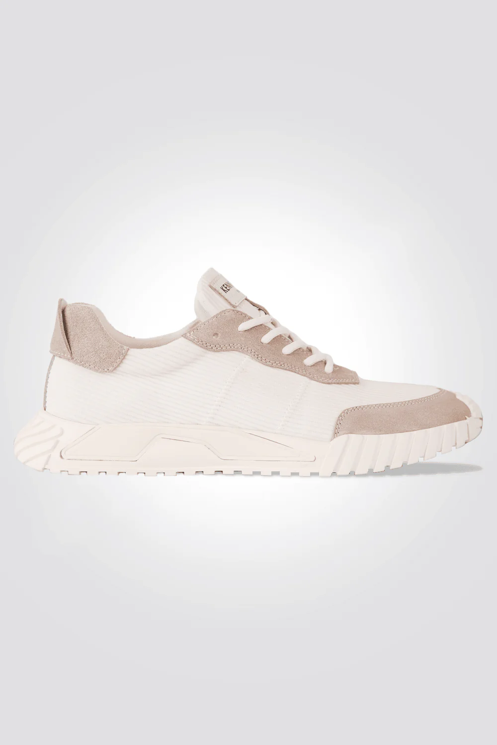 סניקרס SUEDE TRAINER בצבע לבן ואפור