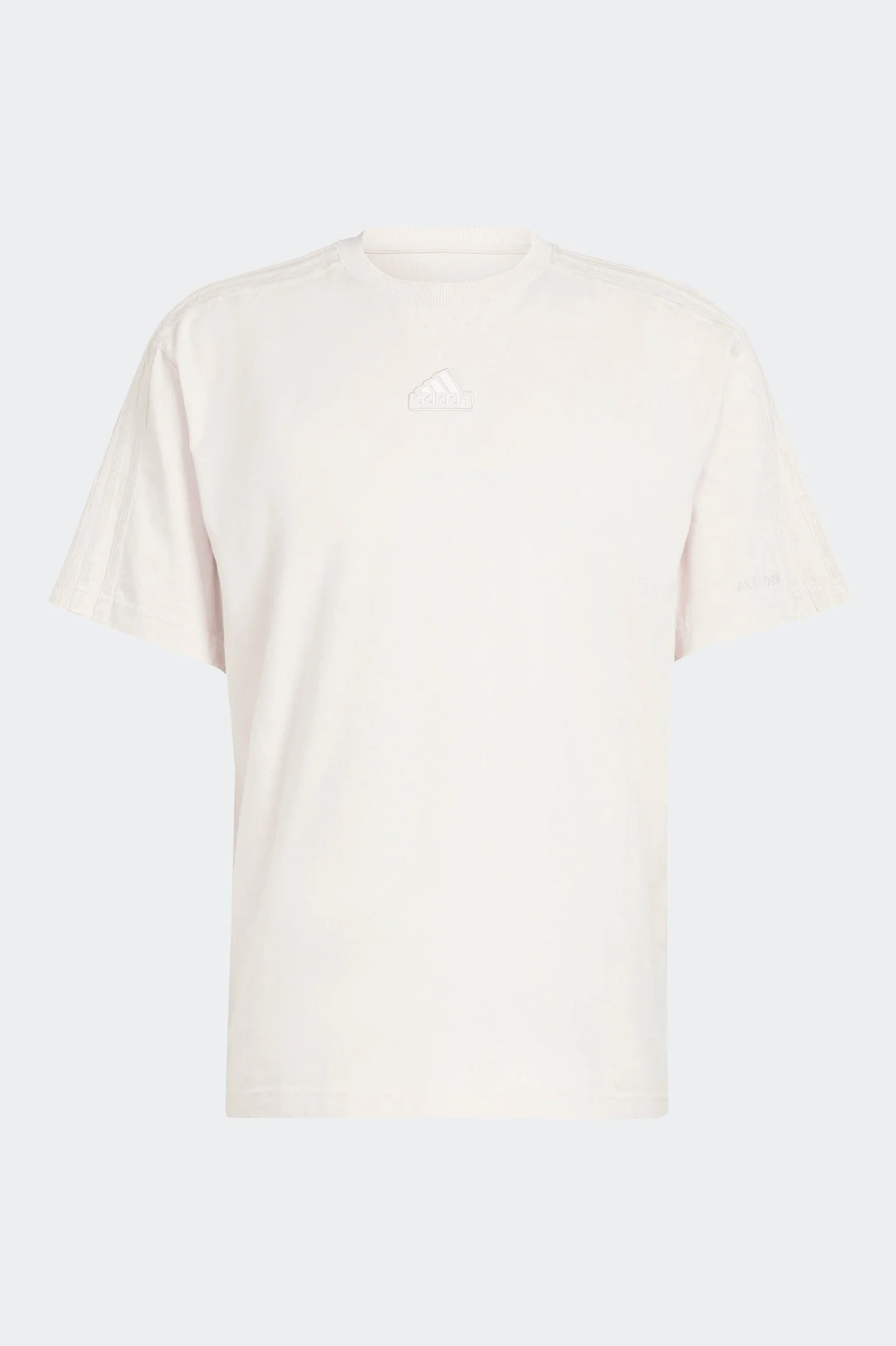 טישירט לגברים ALL SZN 3-STRIPES GARMENT בצבע לבן - Image 6