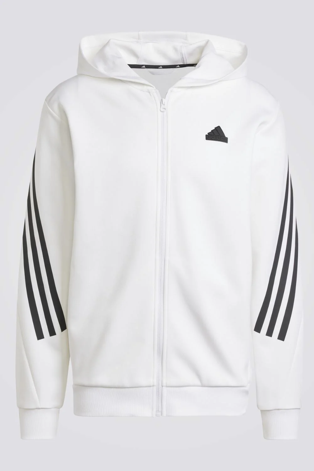 סווטשירט קפוצ'ון FUTURE ICONS 3-STRIPES בצבע לבן - Image 3
