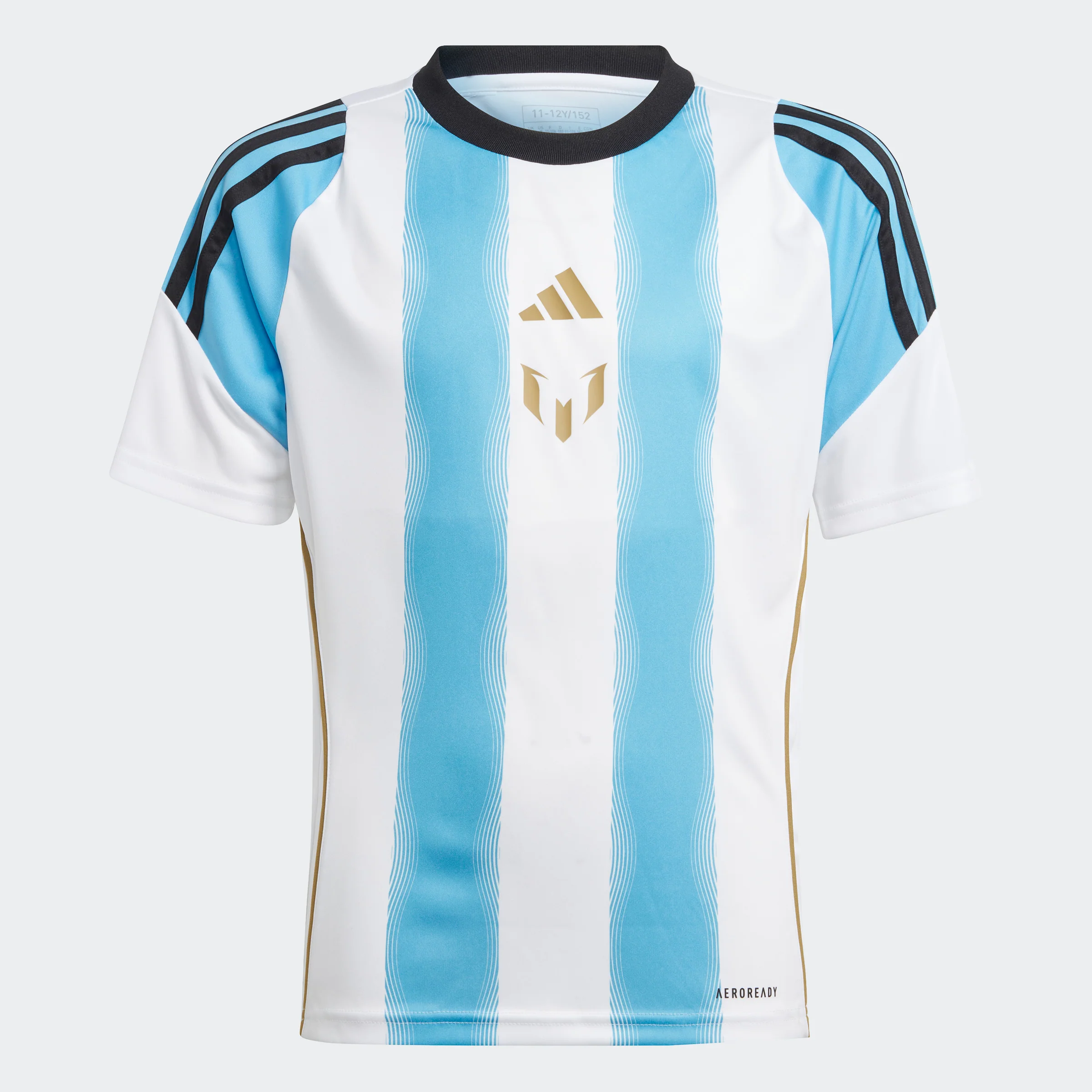 טישירט לילדים MESSI TRAINING JERSEY בצבע לבן ותכלת - Image 17
