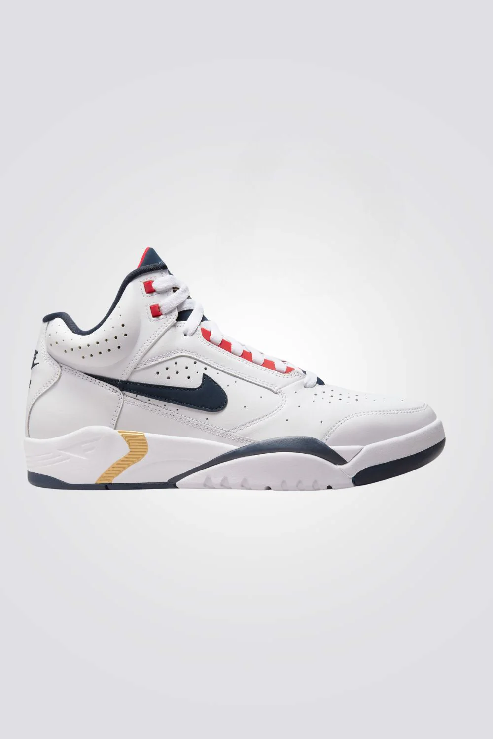 נעלי ספורט לגברים  Air Flight Lite Mid בצבע לבן ואדום