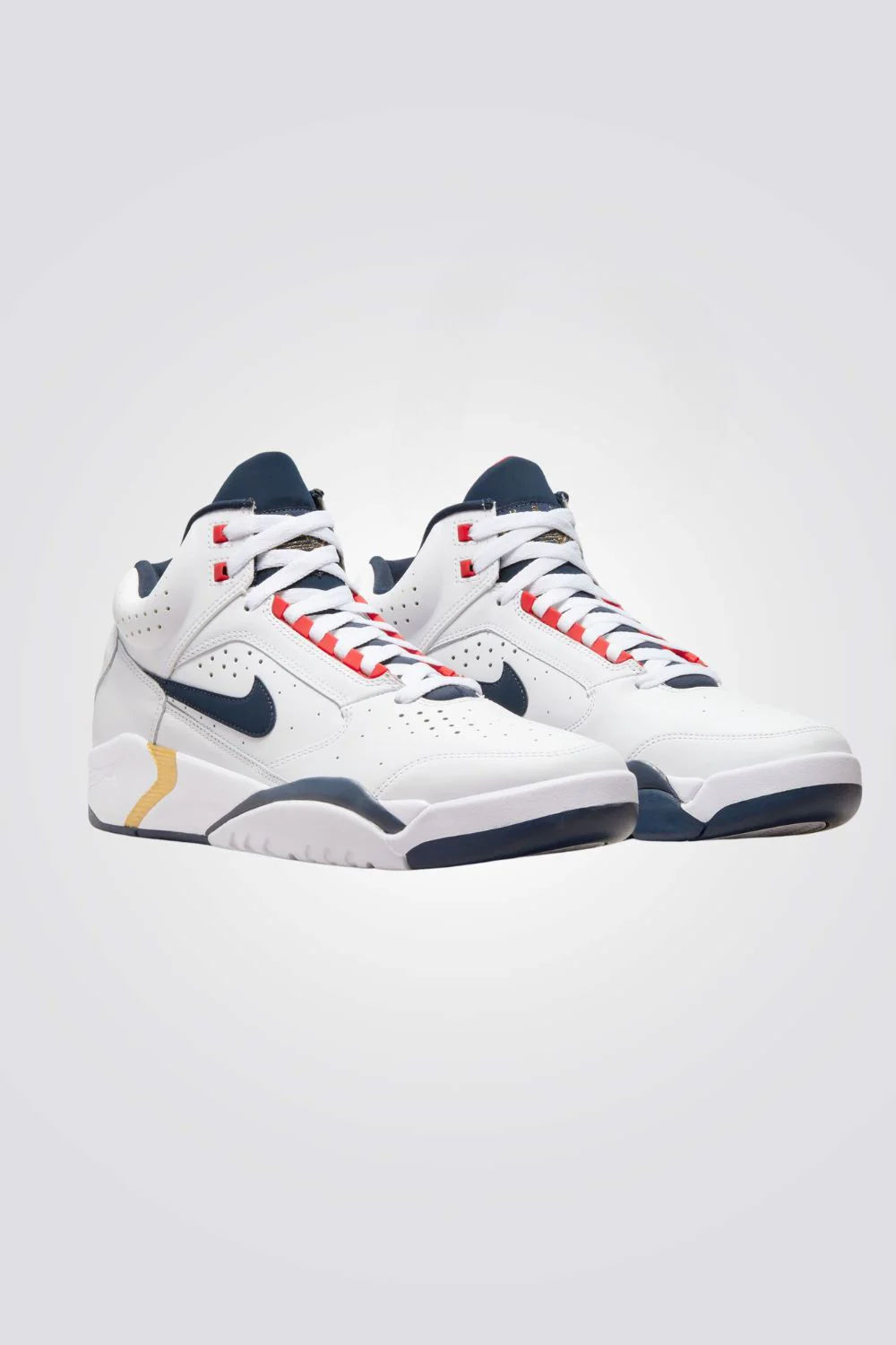 נעלי ספורט לגברים  Air Flight Lite Mid בצבע לבן ואדום - Image 2