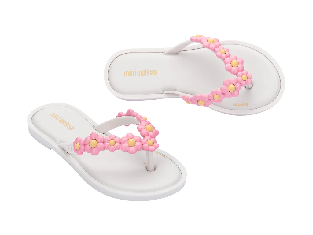 כפכפים לנערות FLIP FLOP SPRING בצבע לבן - Image 4