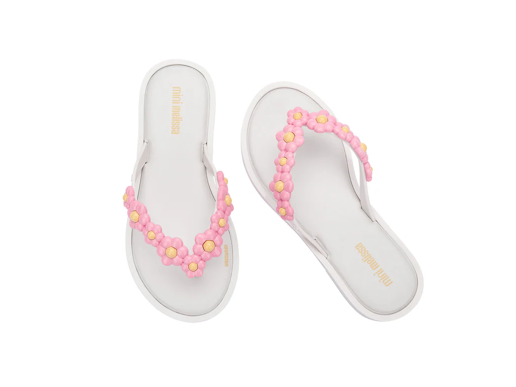 כפכפים לנערות FLIP FLOP SPRING בצבע לבן - Image 5