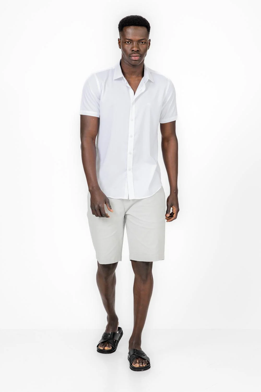 מכופתרת קצרה MODERN FIT בצבע לבן - Image 4
