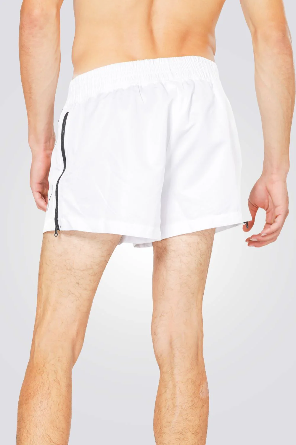 בגד ים לגברים SOLID-COVER-UP בצבע לבן - Image 2