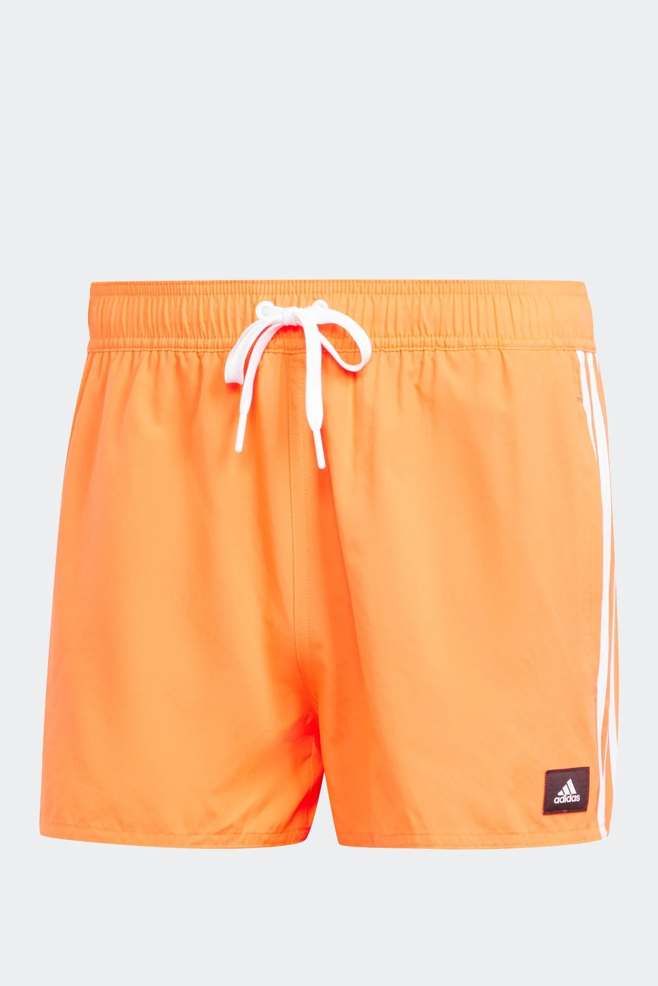 בגד ים לגברים 3 STRIPES CLX VERY-SHORT-LENGTH SWIM בצבע כתום ולבן - Image 6