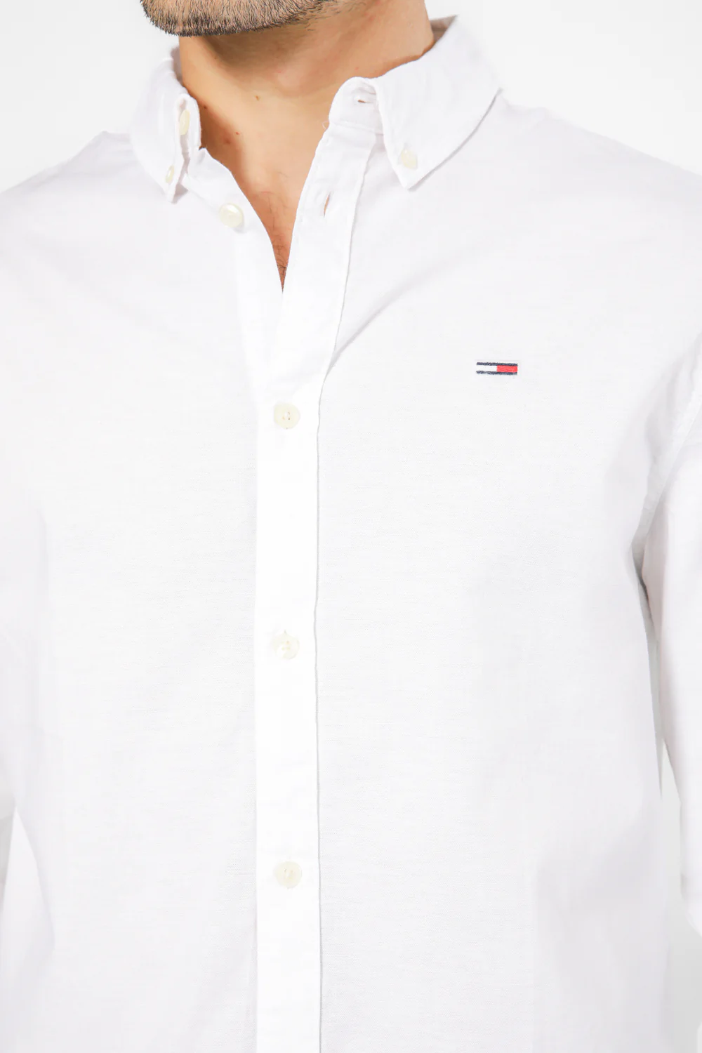מכופתרת SLIM STRETCH OXFORD בצבע לבן | טומי הילפיגר - Image 5